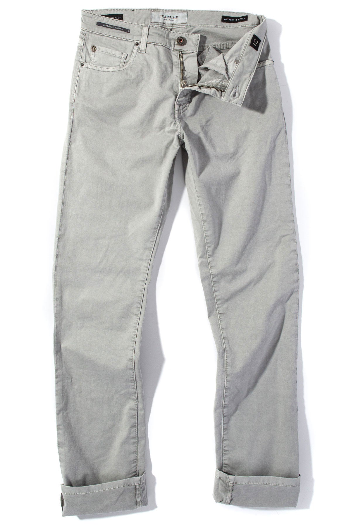 Summit 5-Pocket Cotton Twill In Cenere | Mens - Pants - 5 Pocket | Teleria Zed