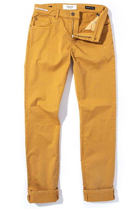 Summit 5-Pocket Cotton Twill In Ochra | Mens - Pants - 5 Pocket | Teleria Zed