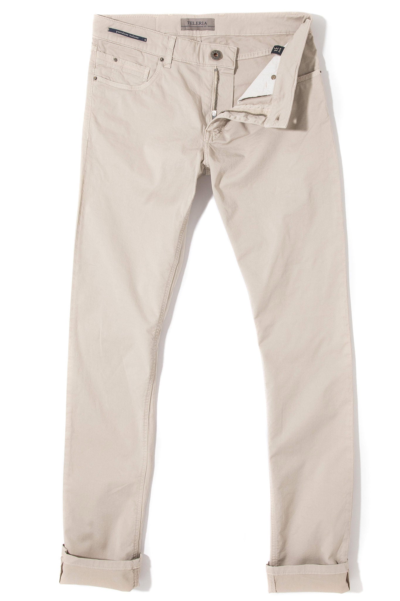 Fowler Ultralight Performance Pant In Ecru | Mens - Pants - 5 Pocket | Teleria Zed