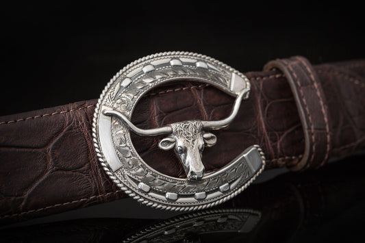 Frisco Steer Buckle | Belts And Buckles - Trophy | Comstock Heritage