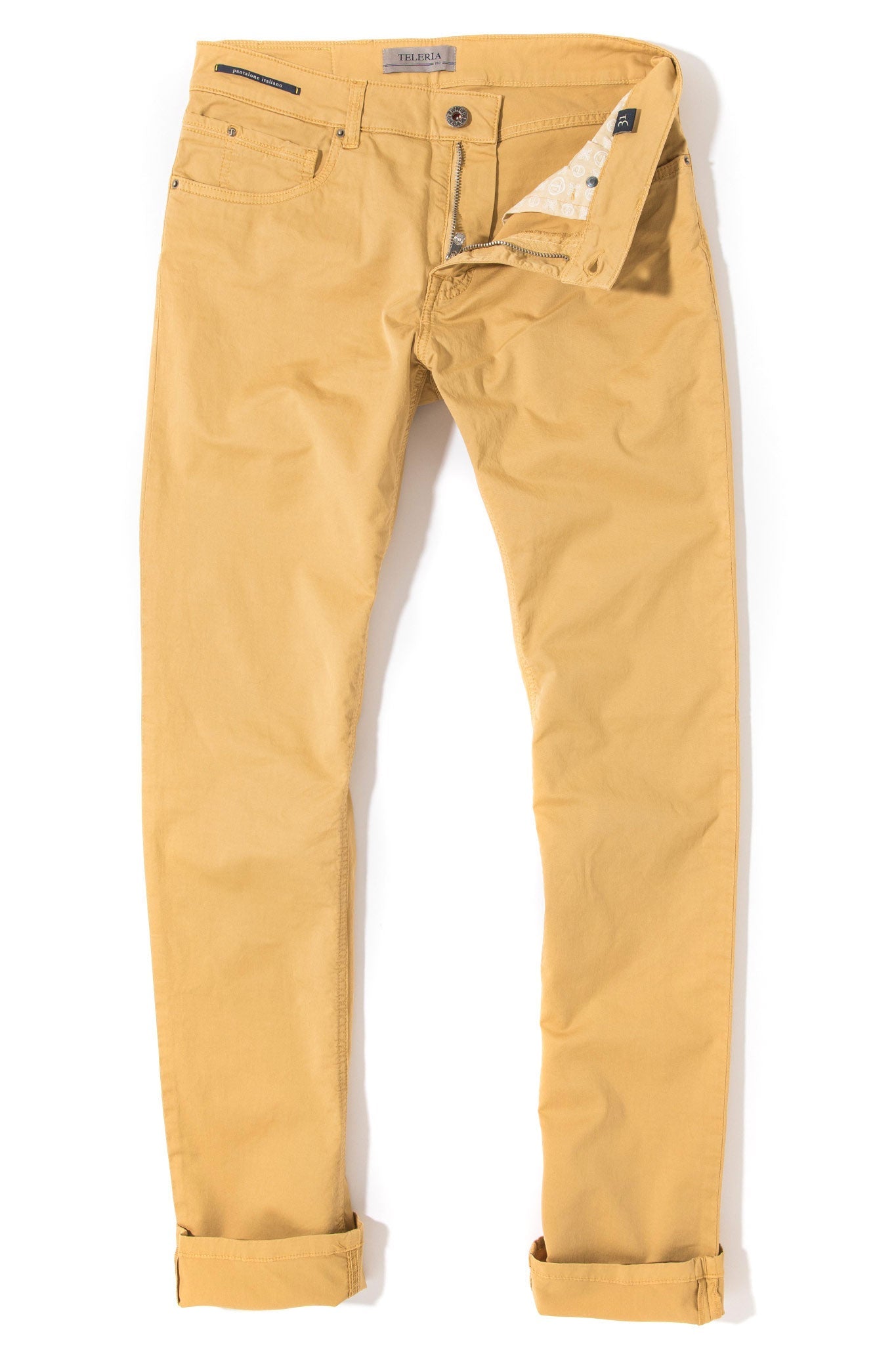 Fowler Ultralight Performance Pant In Mango | Mens - Pants - 5 Pocket | Teleria Zed