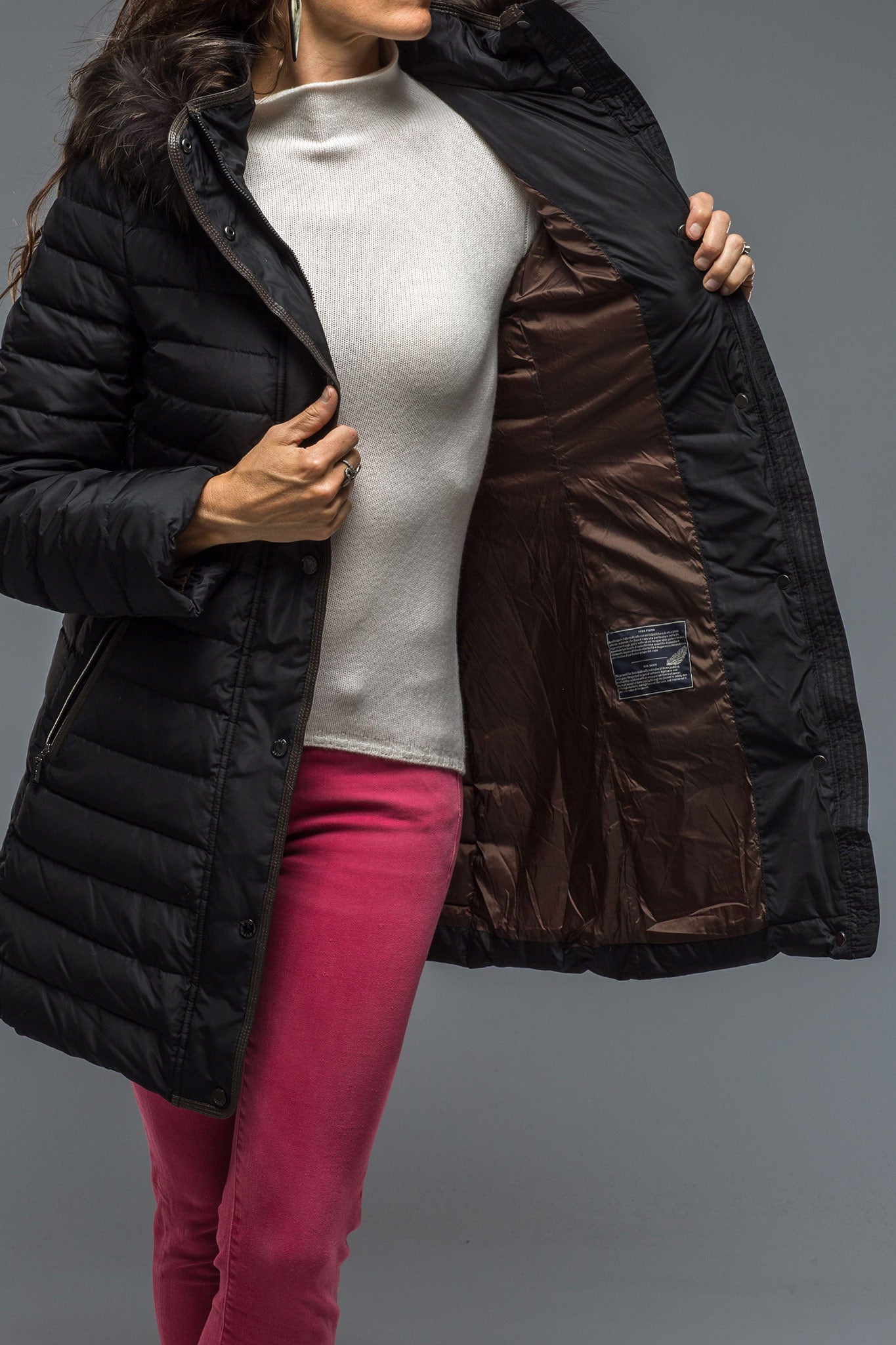 Thalia Long Goose Down Coat | Warehouse - Ladies - Outerwear - Cloth | Gimo's