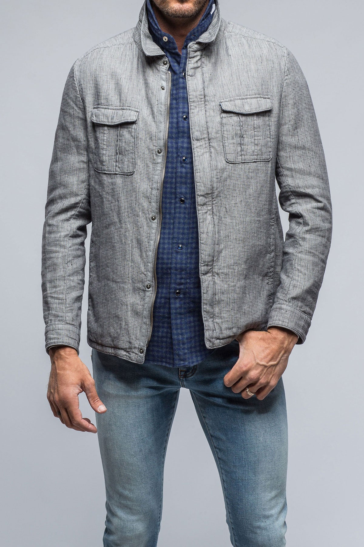 Davos Cotton/Linen Jacket | Warehouse - Mens - Outerwear - Cloth | Gimo's