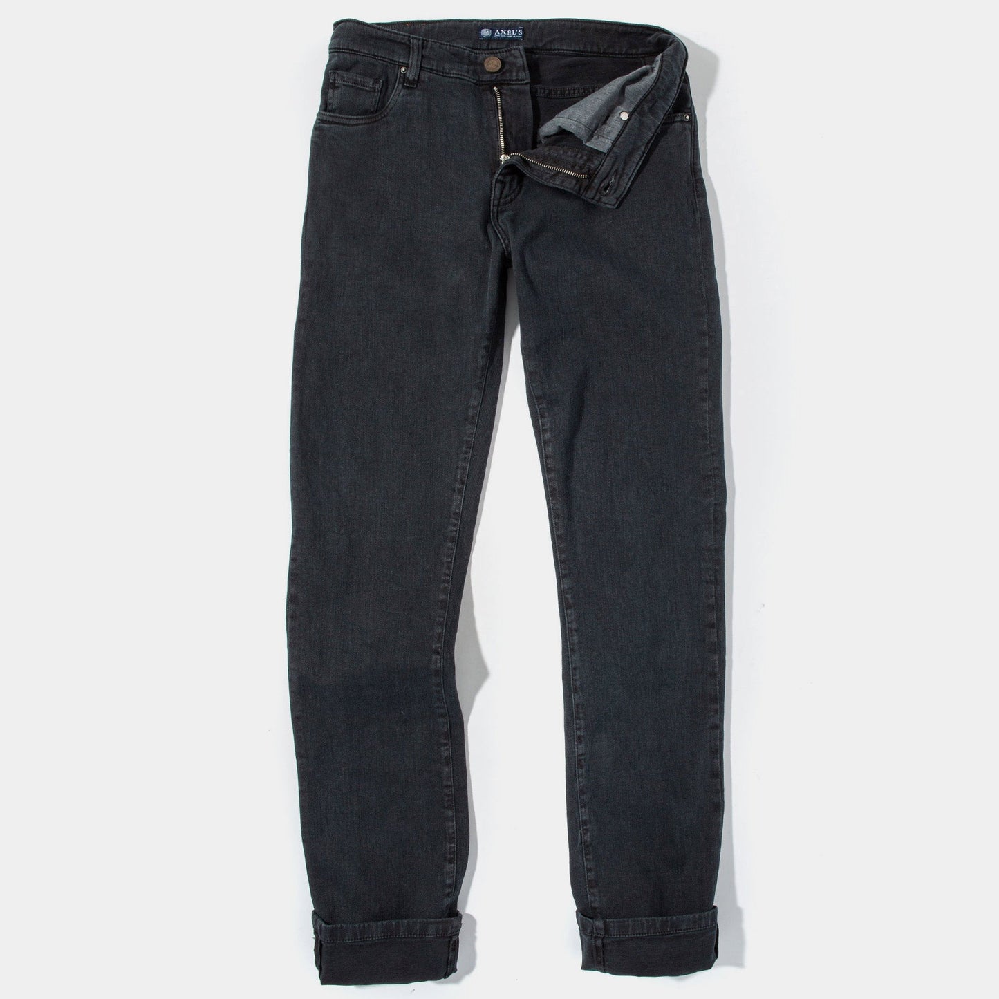 Taos Slim Cotton/Linen Denim in Anthracite | Mens - Pants - 5 Pocket | Axels Premium Denim