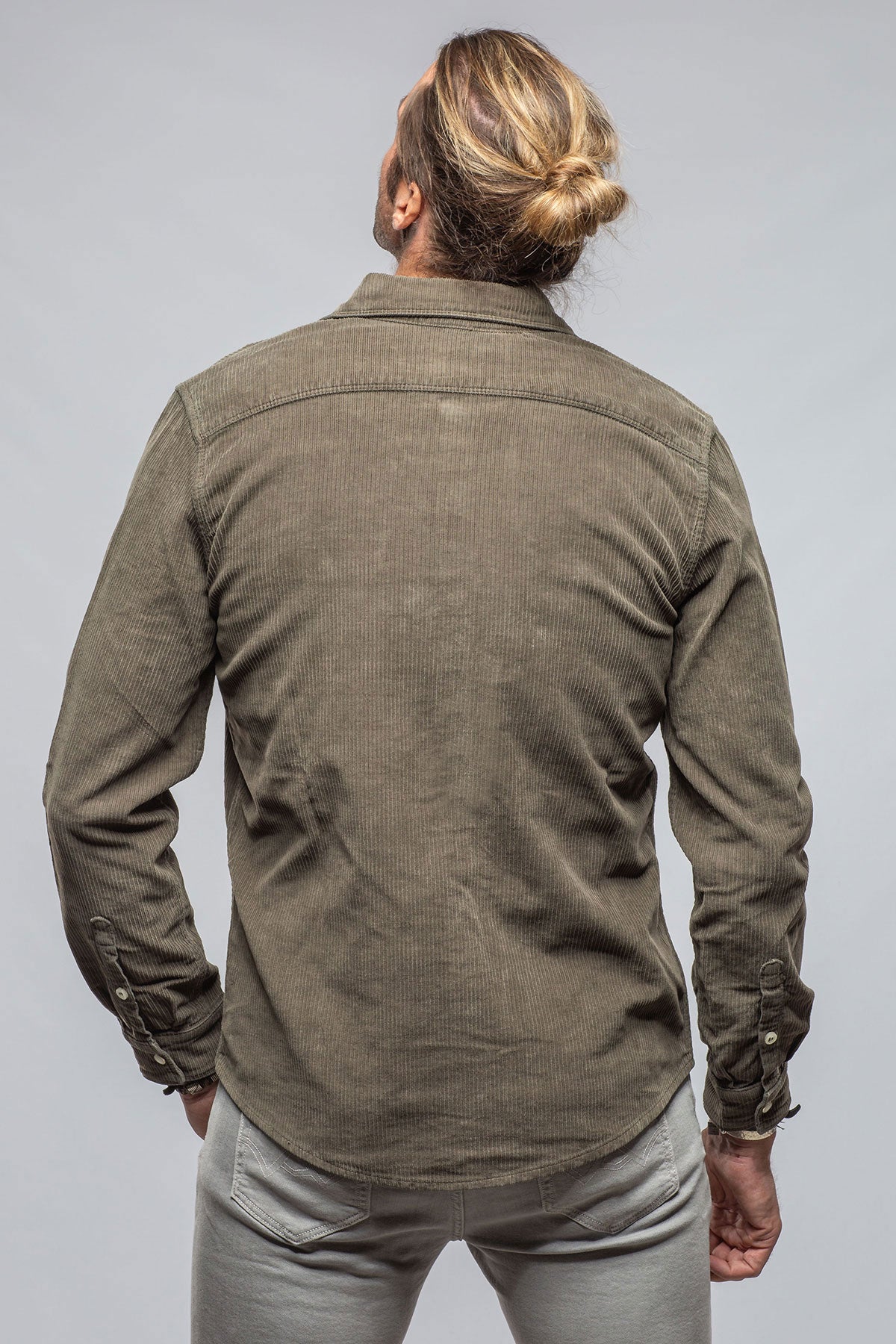 Brooks Corduroy Snap Shirt In Army | Mens - Shirts | Axels Premium Denim