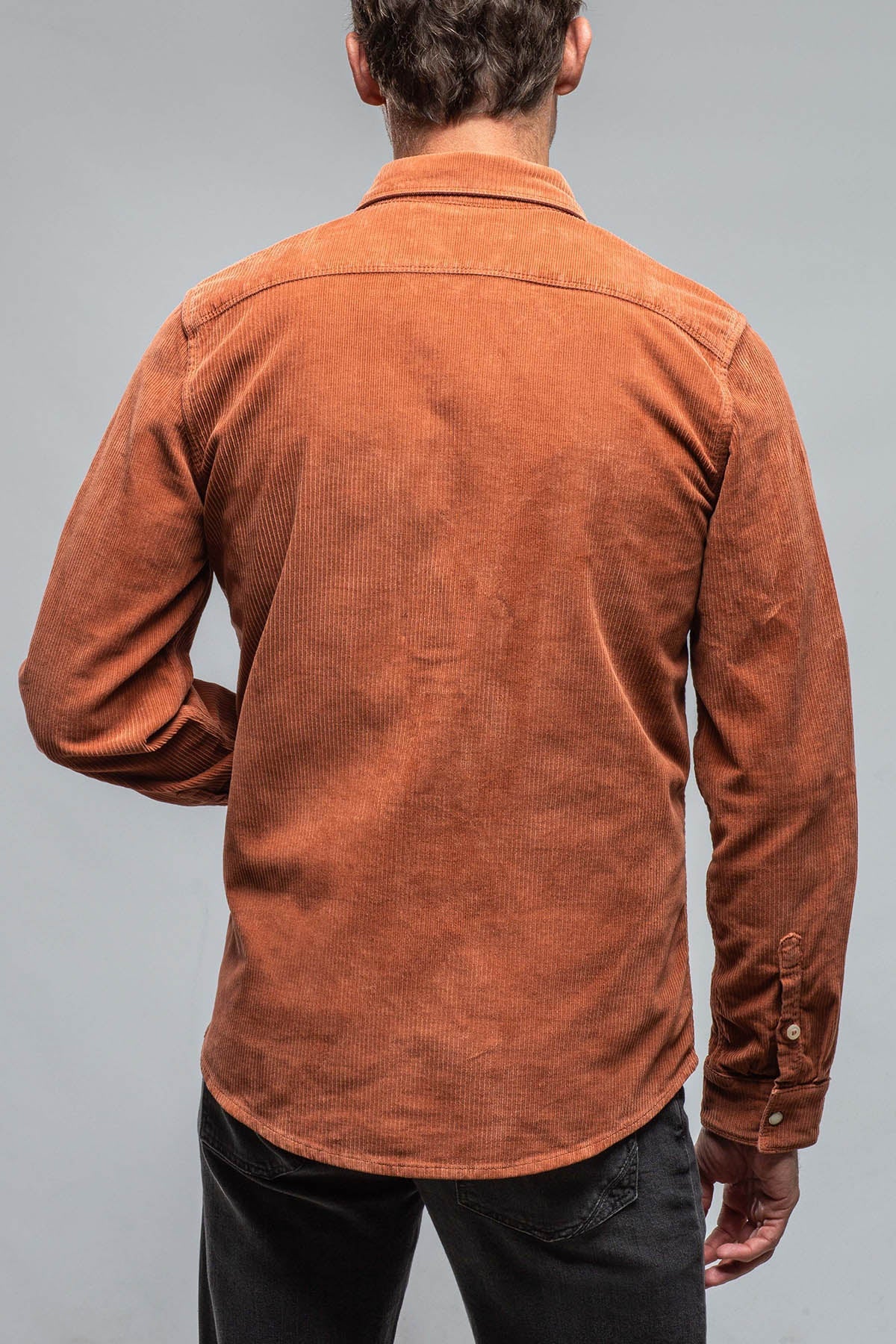 Brooks Corduroy Snap Shirt In Coccio | Mens - Shirts | Axels Premium Denim