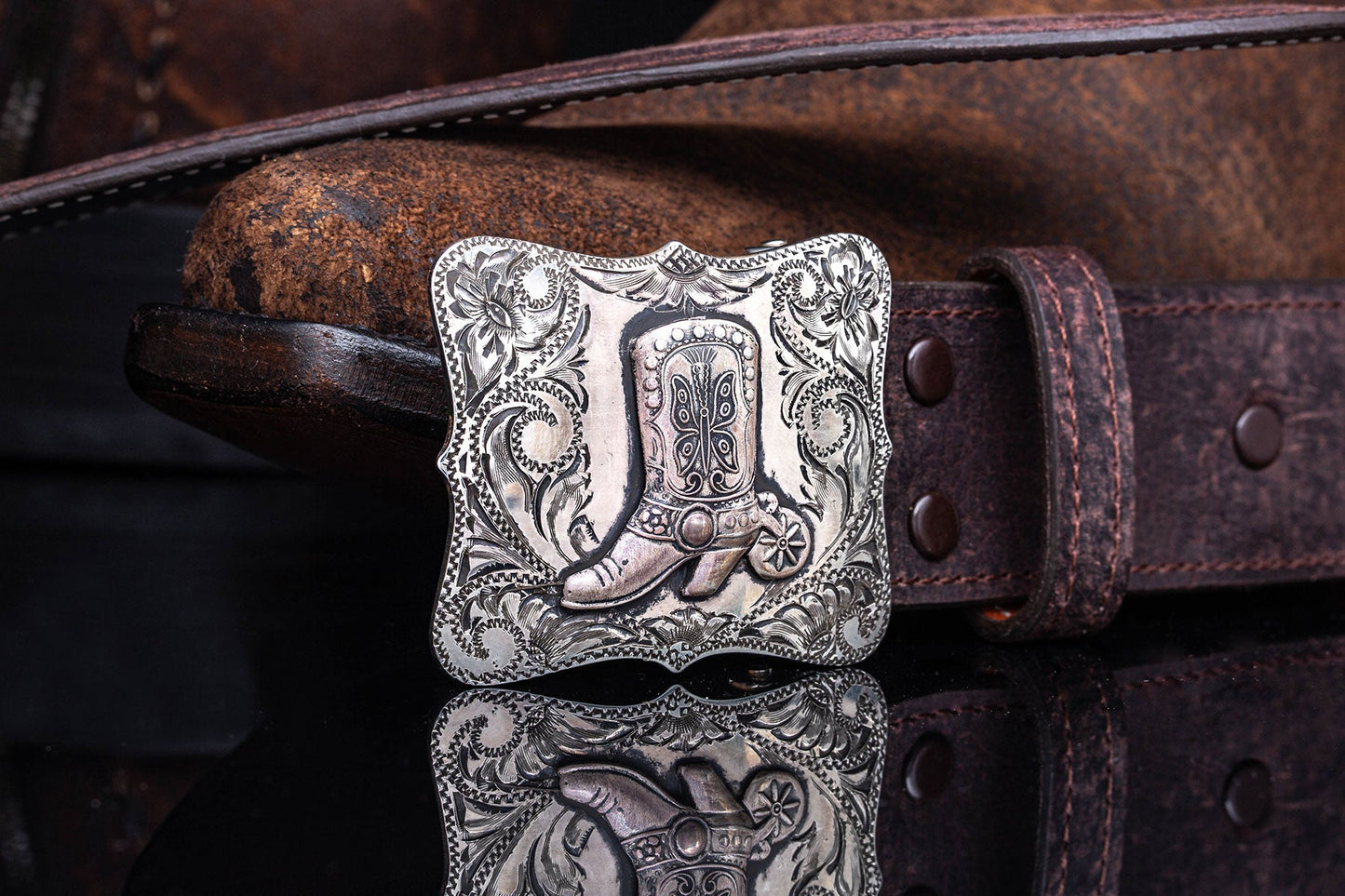 Princess Boot Trophy Buckle | Belts And Buckles - Trophy | Comstock Heritage