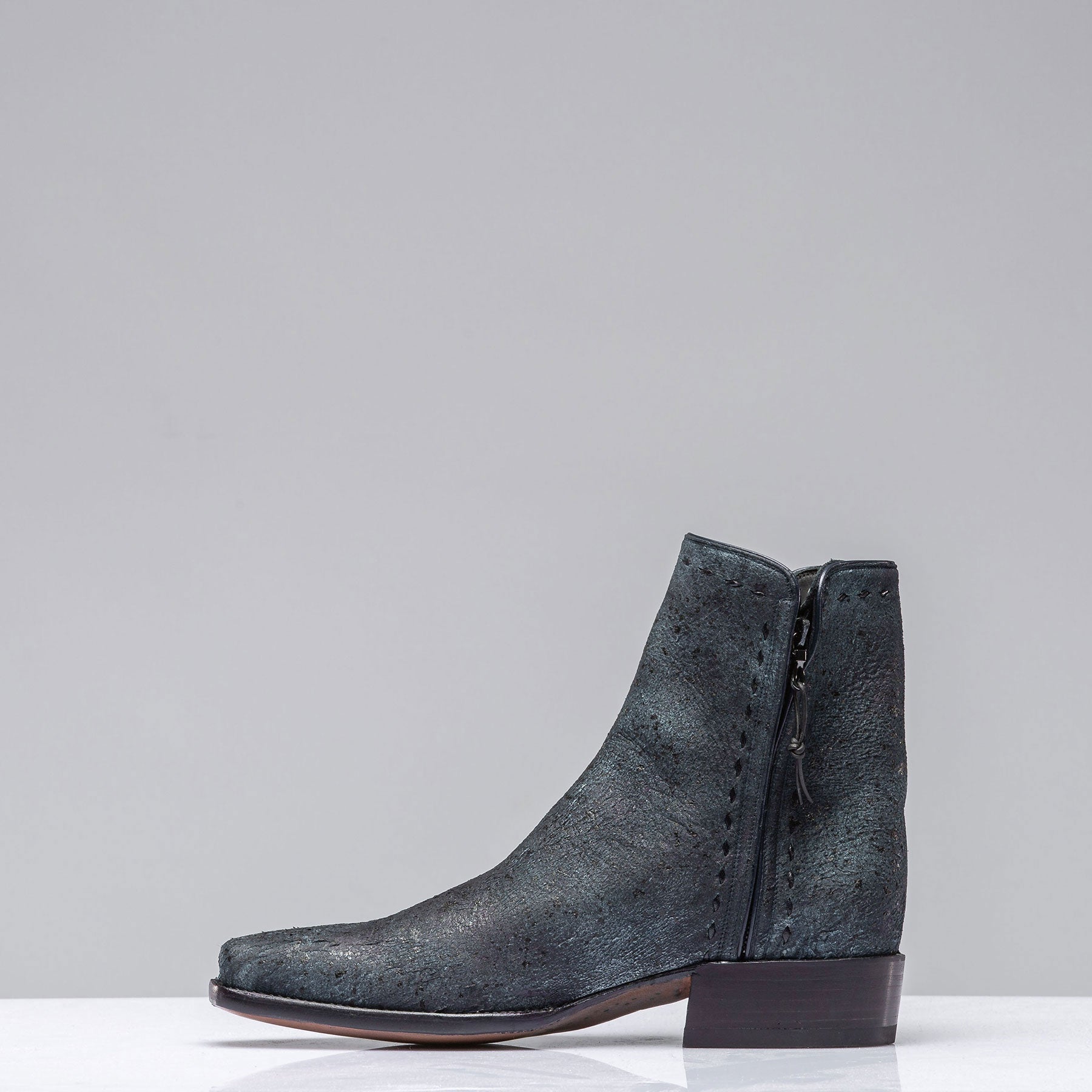 Goat Suede Zorro In Vintage Denim Blue | Mens - Cowboy Boots | Stallion Boots