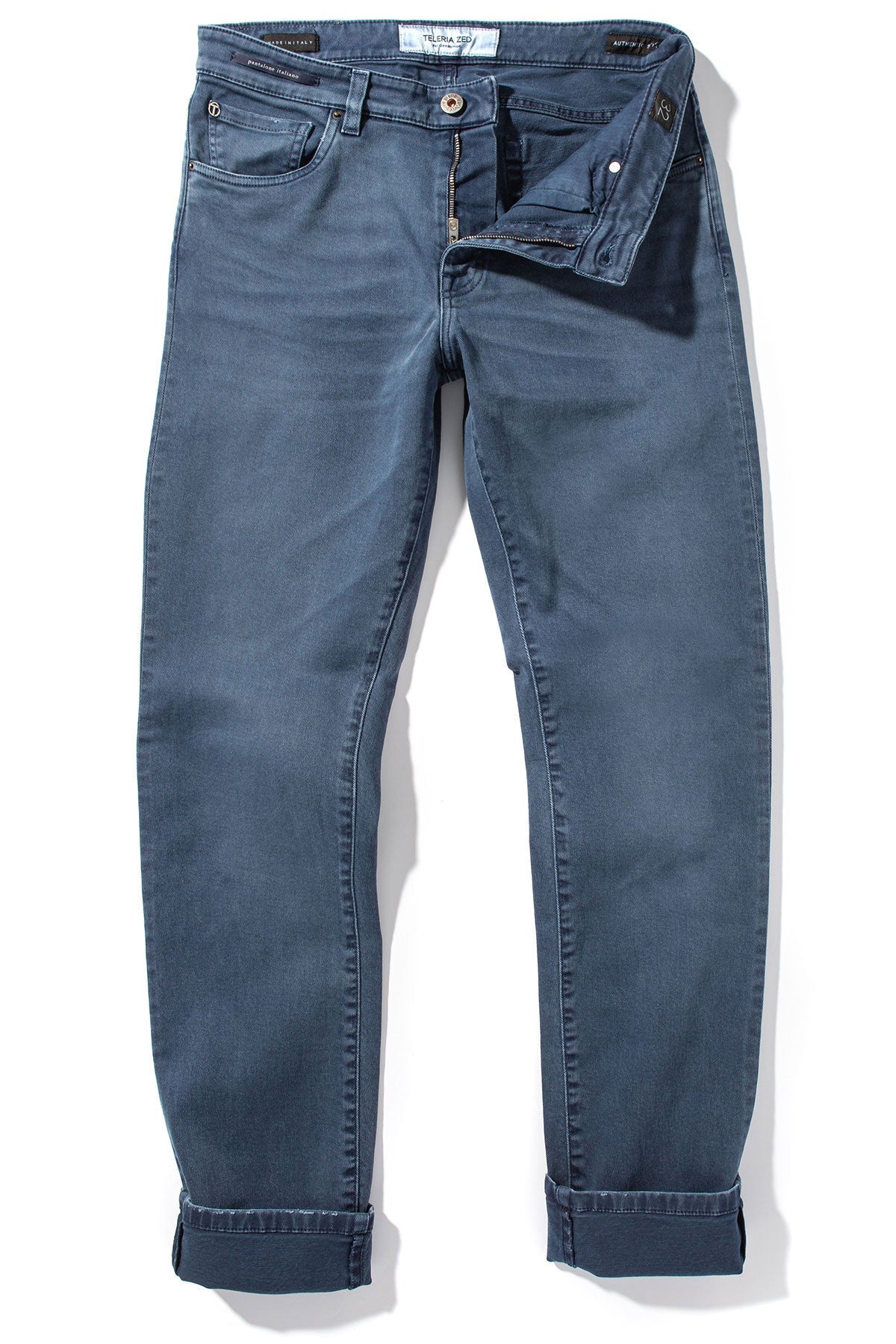 Jackson 5-Pocket Cotton Twill In Blu Oxford | Mens - Pants - 5 Pocket | Teleria Zed