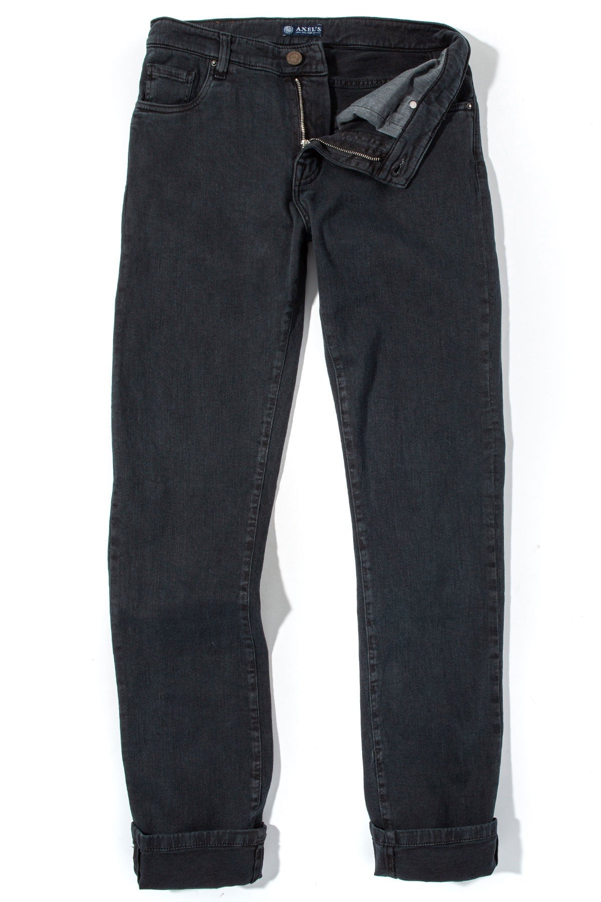 Taos Slim Cotton/Linen Denim in Anthracite | Mens - Pants - 5 Pocket | Axels Premium Denim