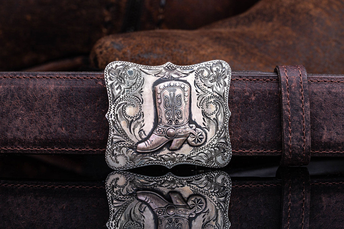 Princess Boot Trophy Buckle | Belts And Buckles - Trophy | Comstock Heritage