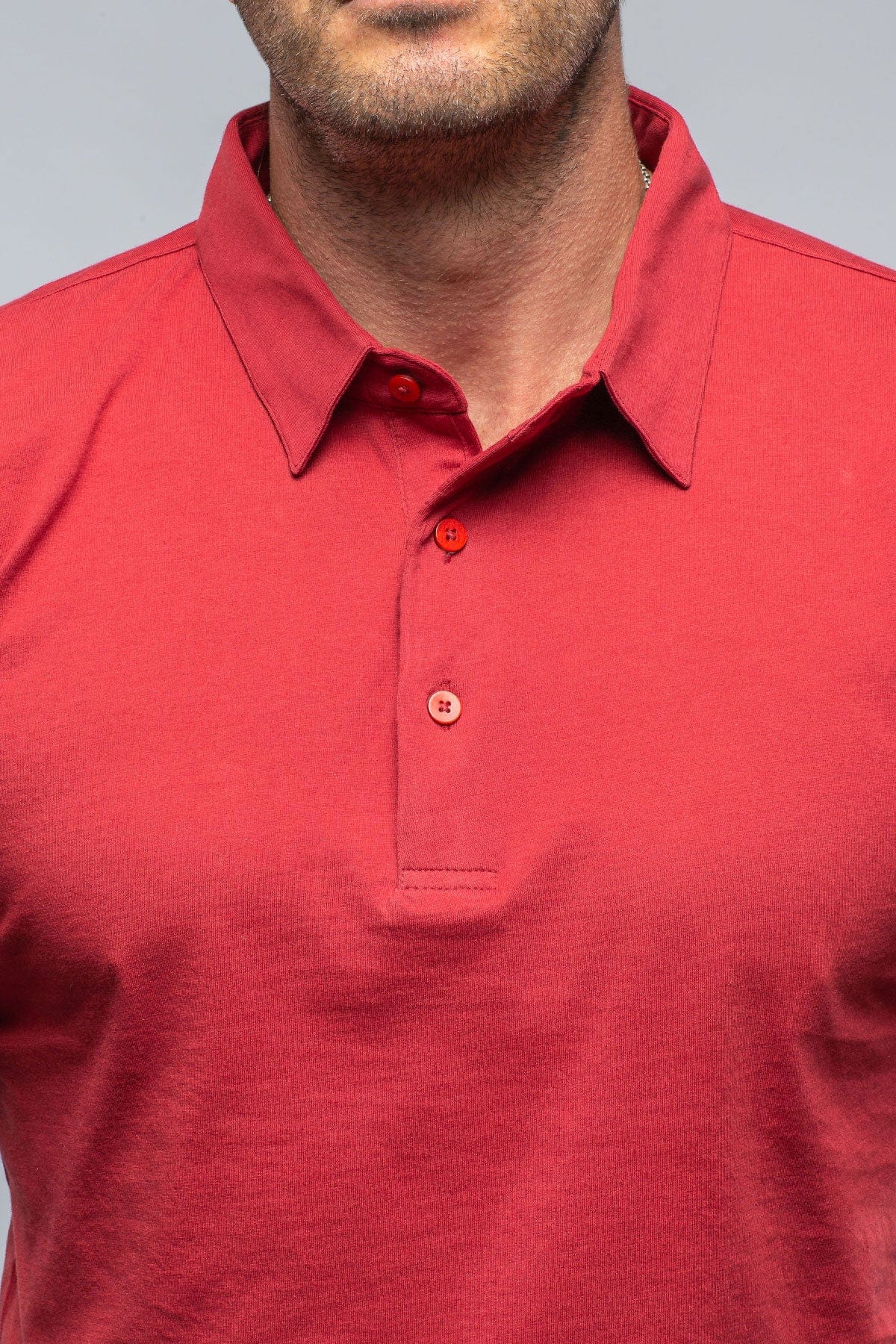 Cruz Cotton Polo in Red - AXEL'S