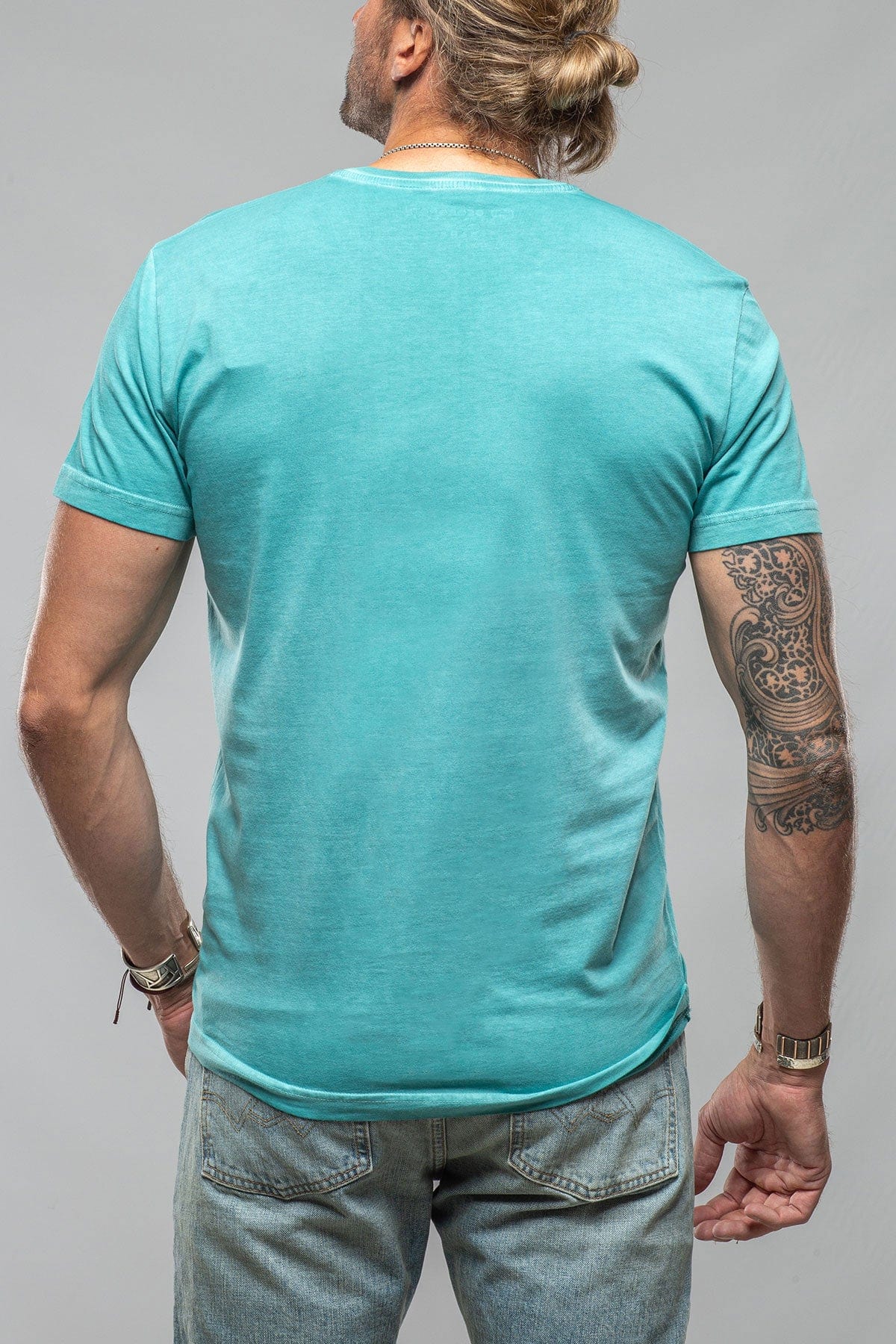 Siena Cotton V Neck In Mint - AXEL'S