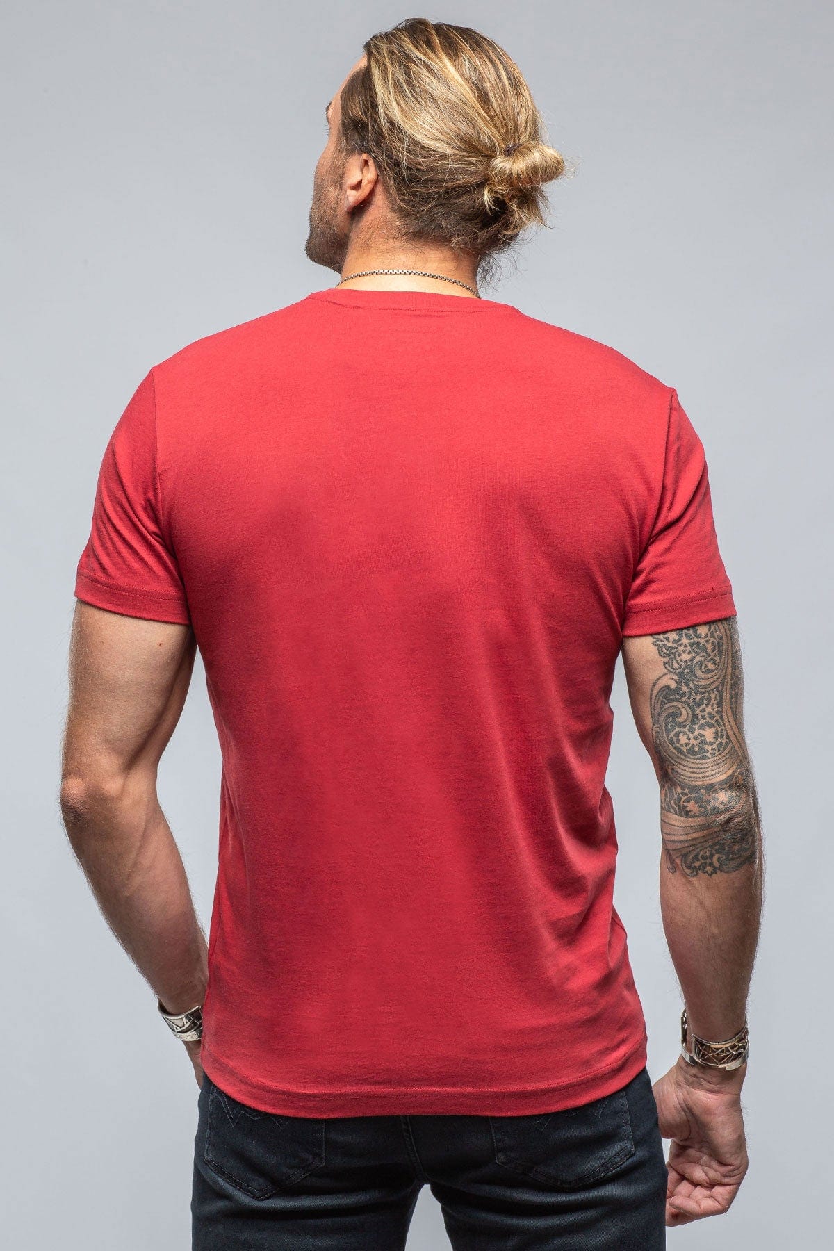 Pismo Cotton Tee In Red - AXEL'S