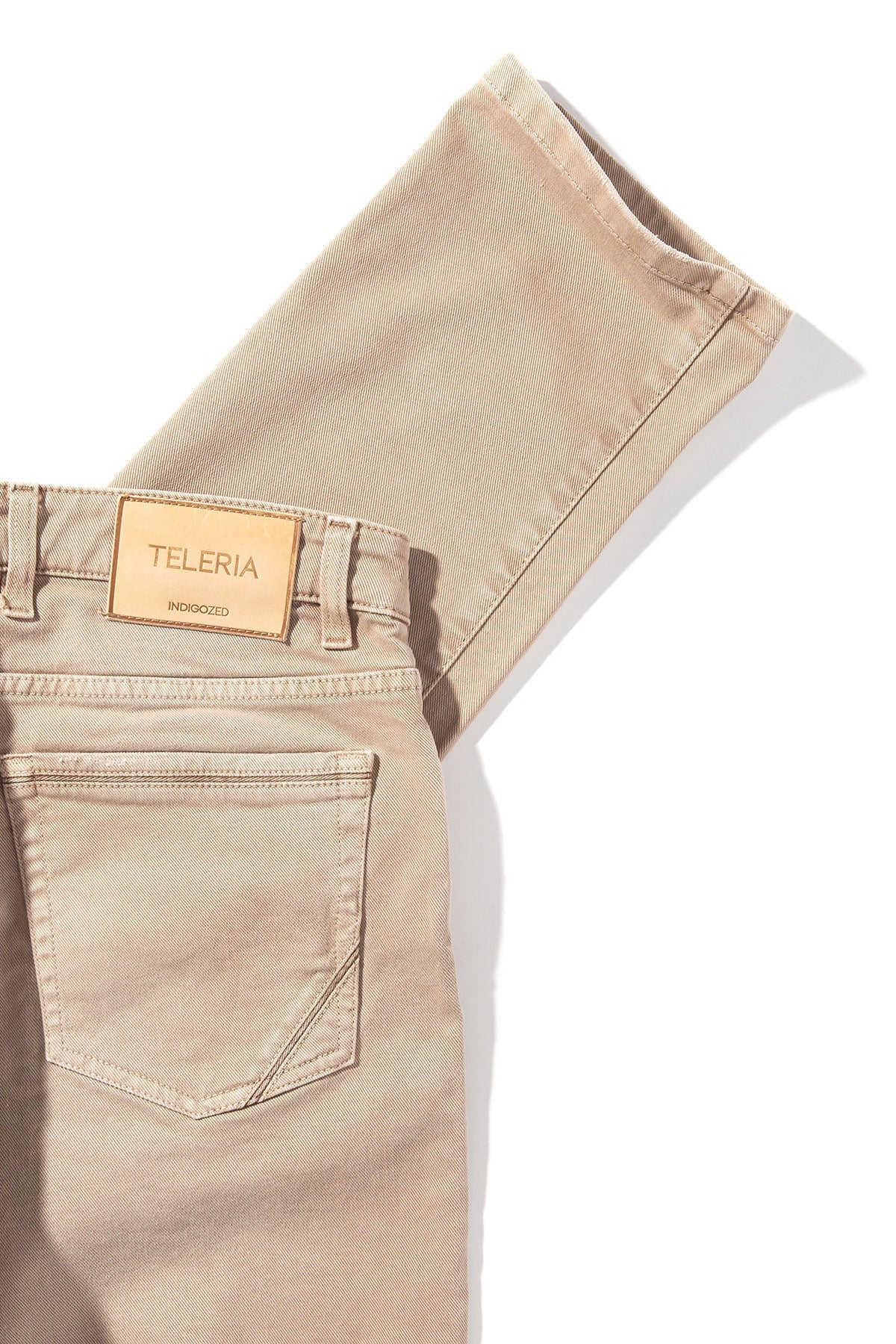 Jackson Slim Cotton Twill In Tortora Light | Mens - Pants - 5 Pocket | Teleria Zed