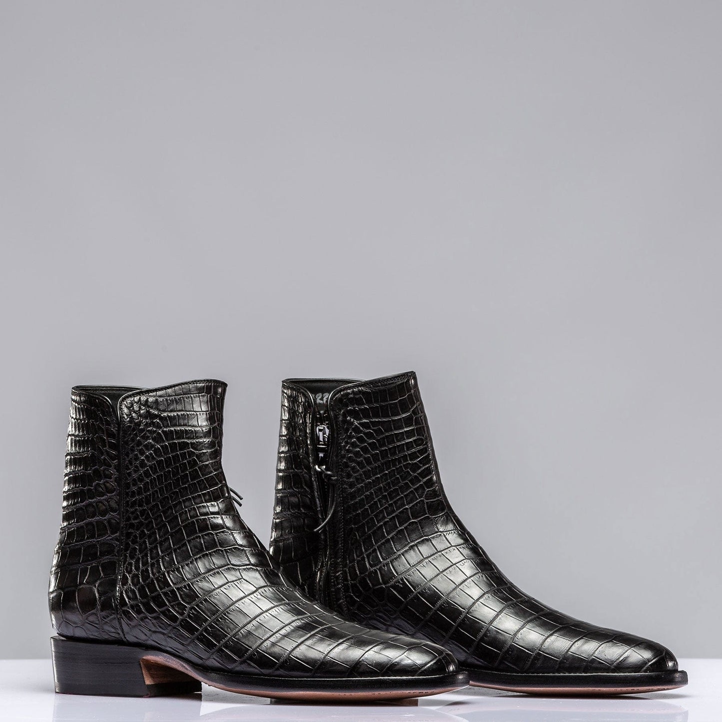 Black Crocodile Chelsea Boots - AXEL'S