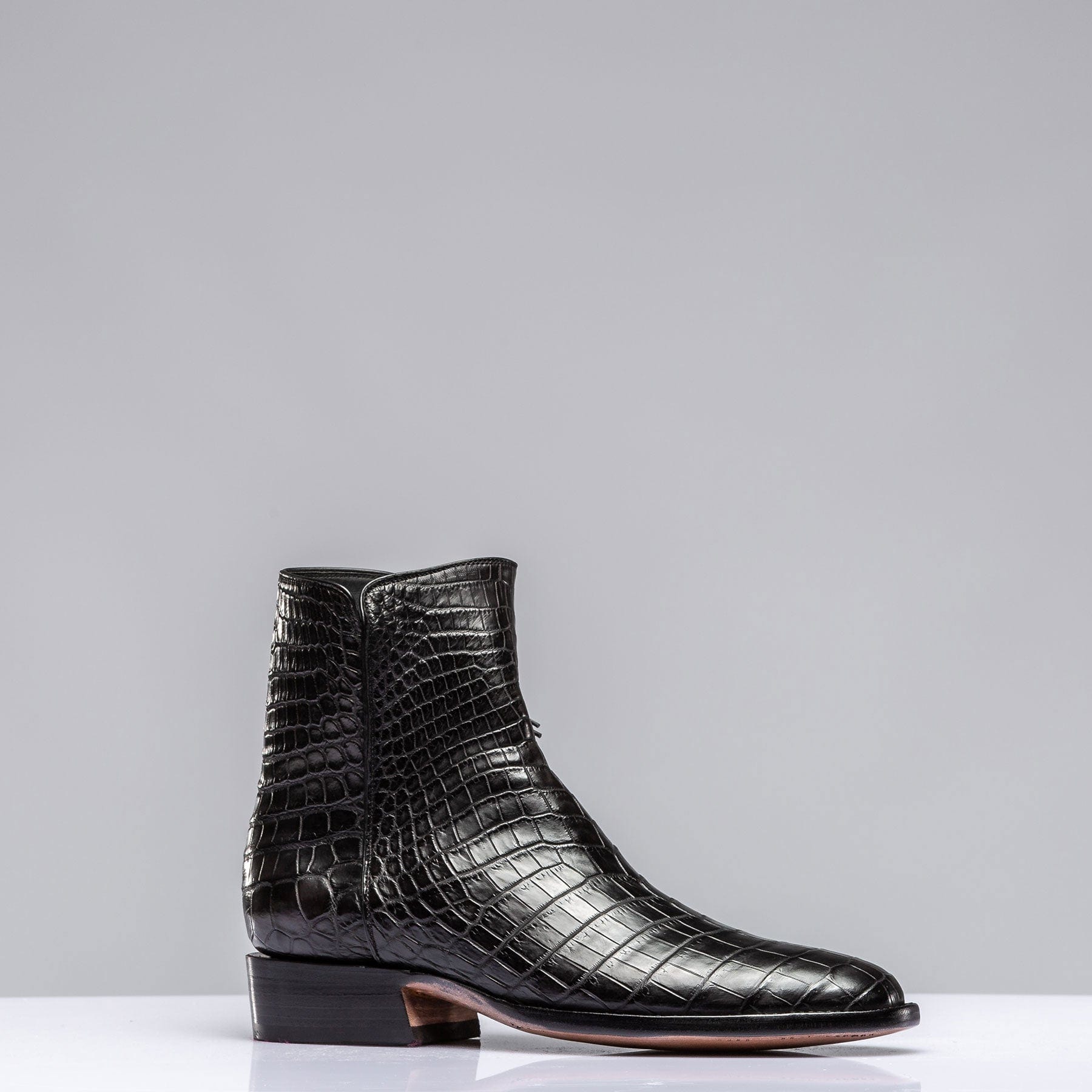 Black Crocodile Chelsea Boots - AXEL'S