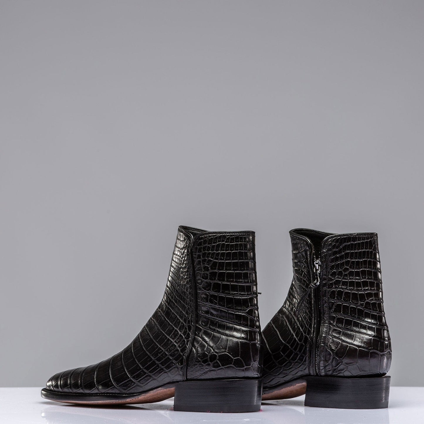 Black Crocodile Chelsea Boots - AXEL'S