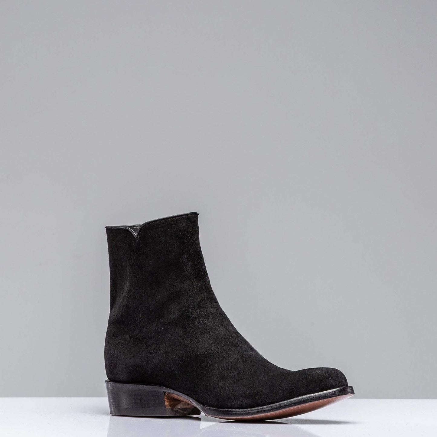 Black Suede Round Toe Zorro - AXEL'S