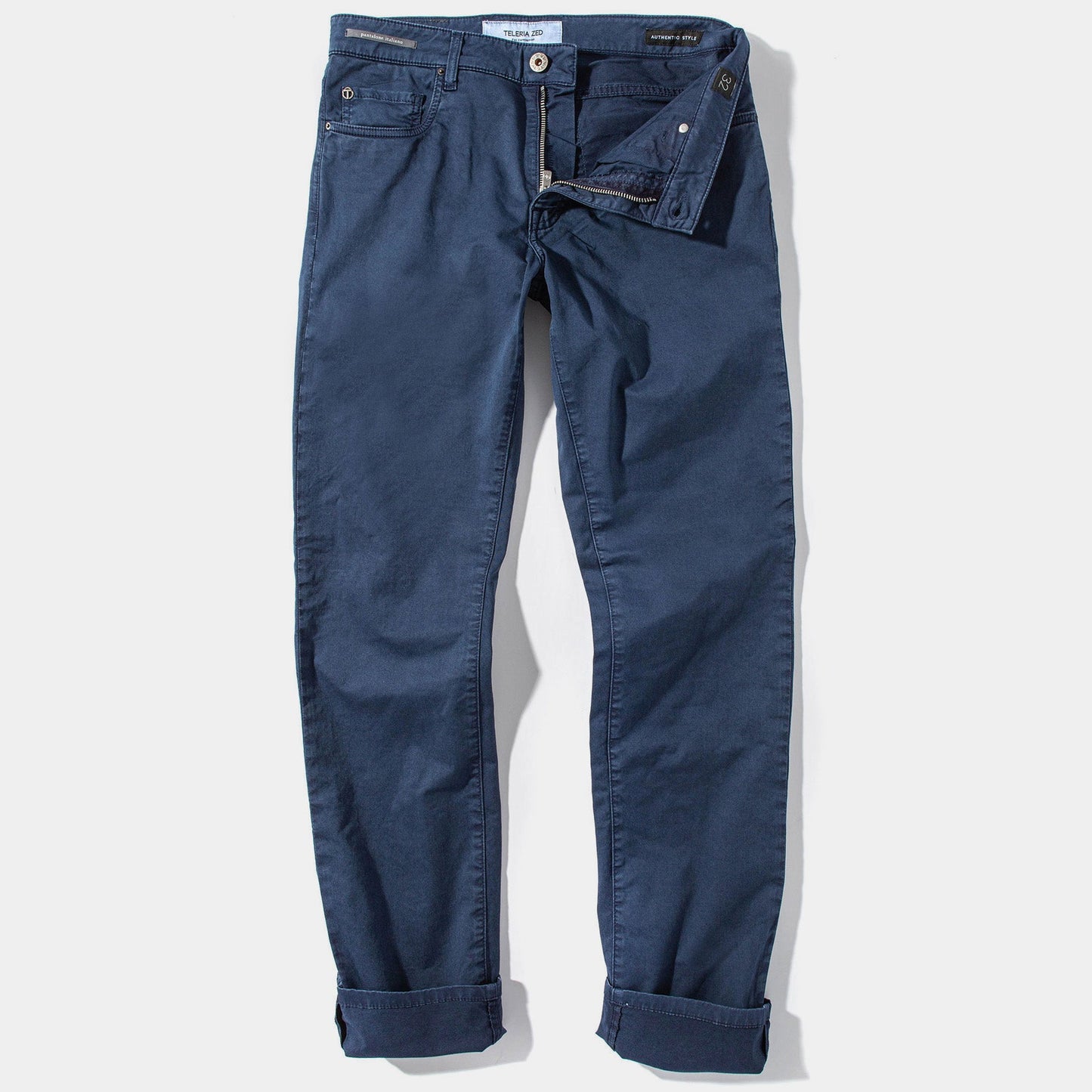 Summit 5-Pocket Cotton Twill In Blue Cina