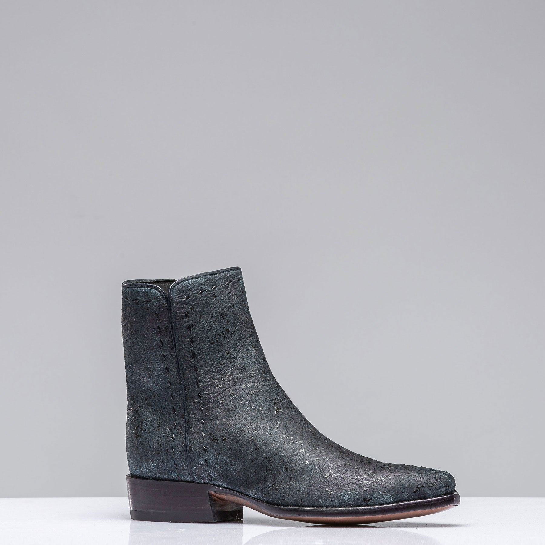 Goat Suede Zorro In Vintage Denim Blue | Mens - Cowboy Boots | Stallion Boots