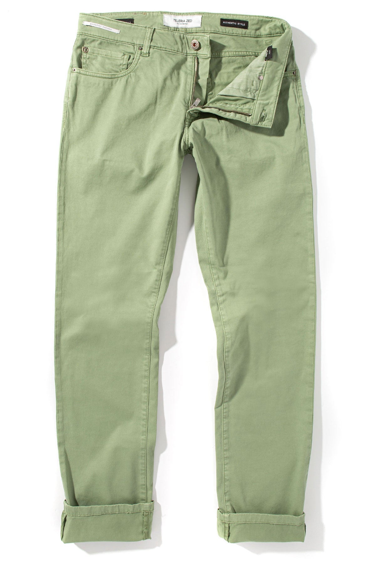 Summit 5-Pocket Cotton Twill In Menta | Mens - Pants - 5 Pocket | Teleria Zed