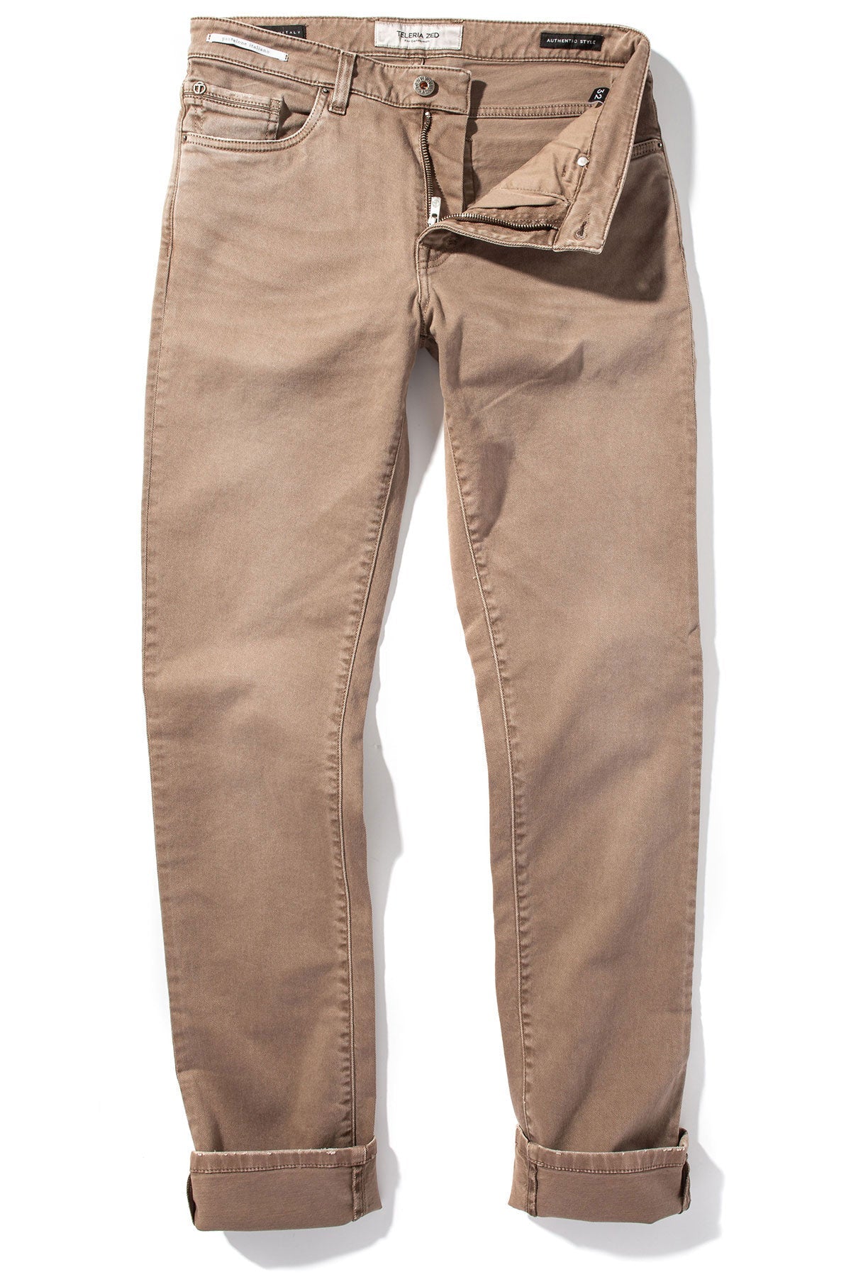 Jackson 5-Pocket Cotton Twill In Tortora | Mens - Pants - 5 Pocket | Teleria Zed