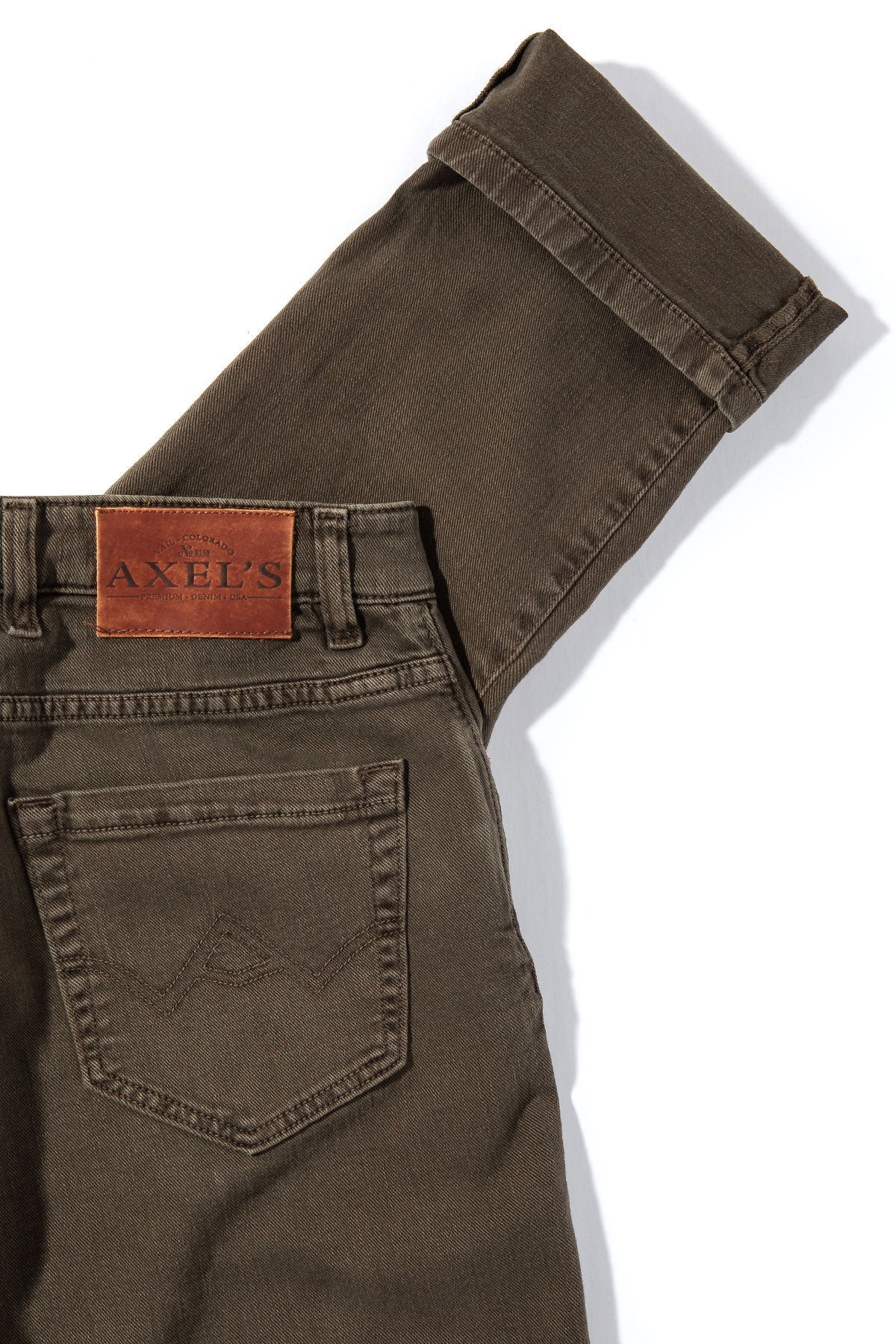 Taos Slim Cotton/Linen Denim in Army