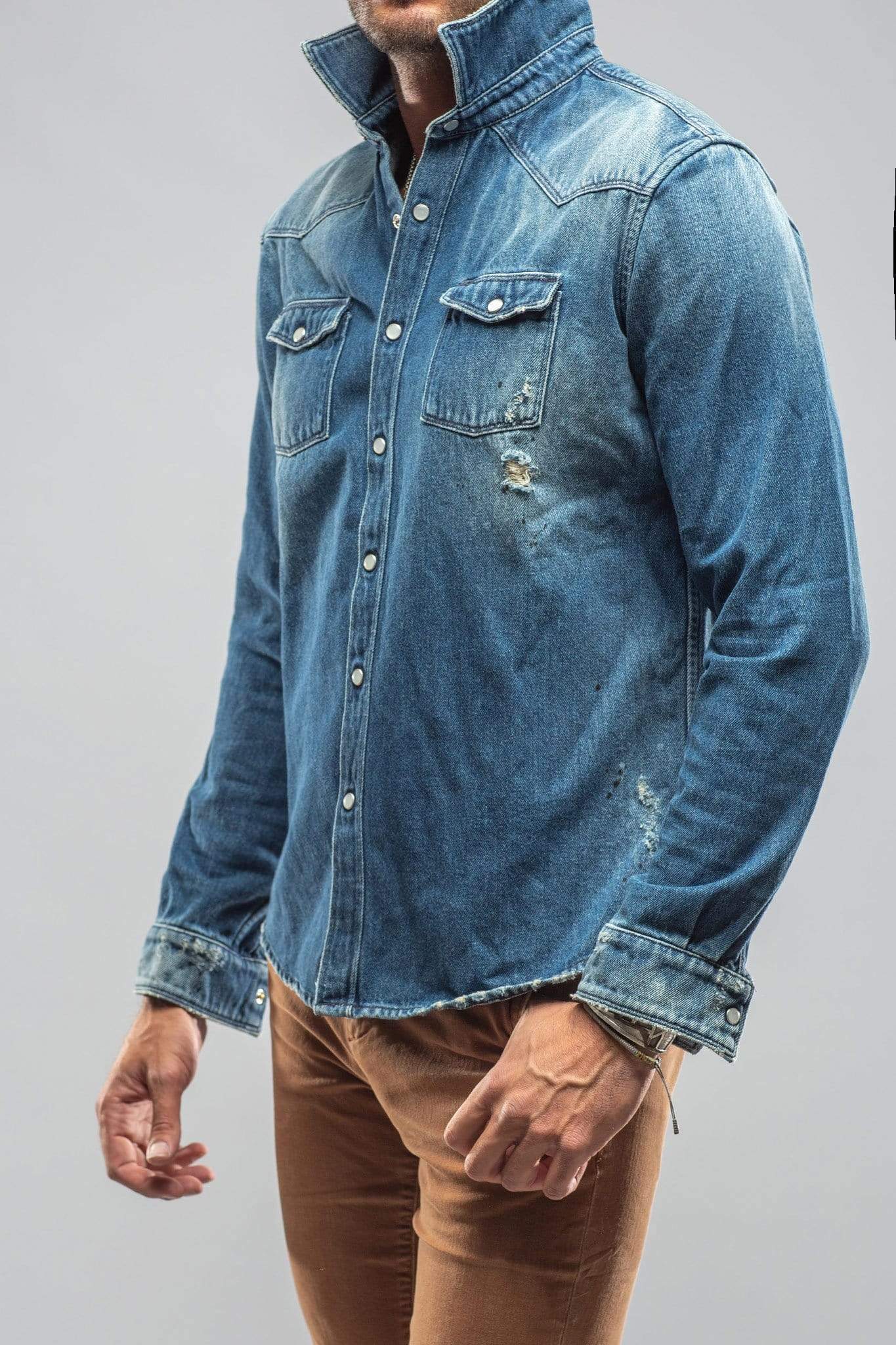 Trapper Denim Snap Shirt - AXEL'S